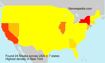 Surname Maaba in USA