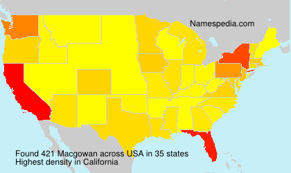 Surname Macgowan in USA