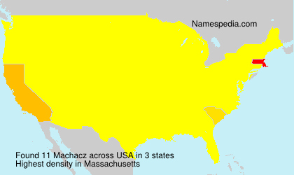 Surname Machacz in USA
