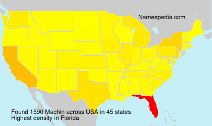 Surname Machin in USA