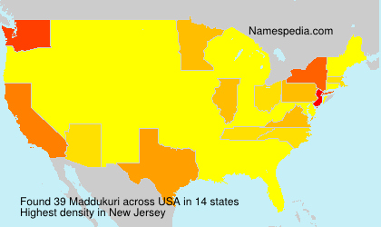 Surname Maddukuri in USA