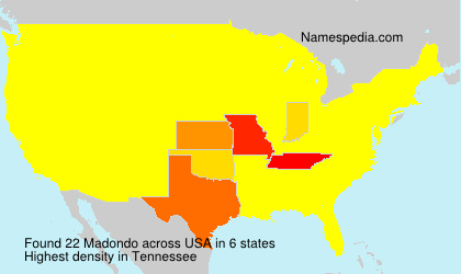 Surname Madondo in USA