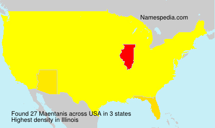 Surname Maentanis in USA Surname Maentanis in USA