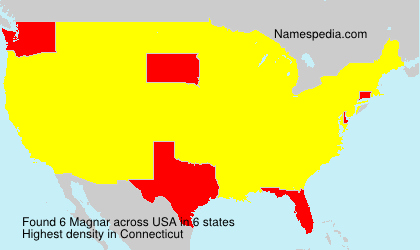 Surname Magnar in USA