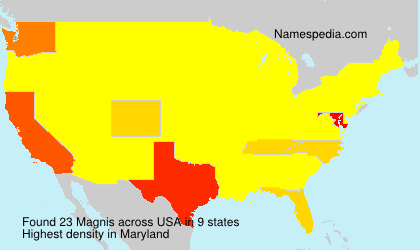 Surname Magnis in USA