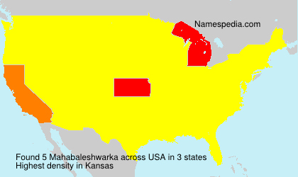 Surname Mahabaleshwarka in USA