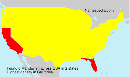 Surname Mahdavieh in USA Surname Mahdavieh in USA