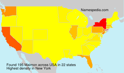 Surname Maimon in USA Surname Maimon in USA