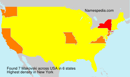 Surname Makovski in USA