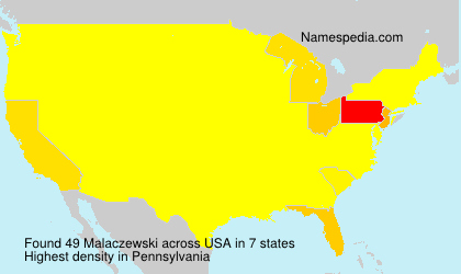 Surname Malaczewski in USA