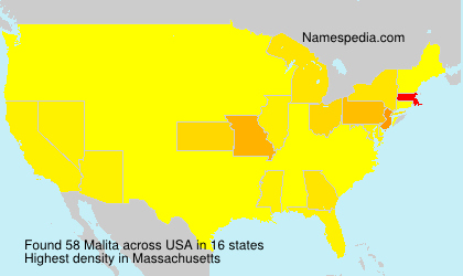 Surname Malita in USA