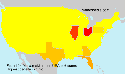 Surname Malkamaki in USA