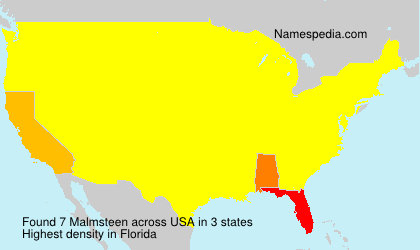 Surname Malmsteen in USA Surname Malmsteen in USA
