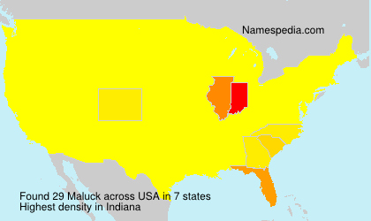 Surname Maluck in USA