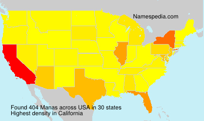 Surname Manas in USA