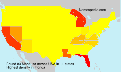 Surname Manausa in USA