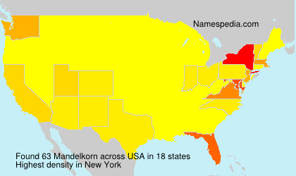 Surname Mandelkorn in USA