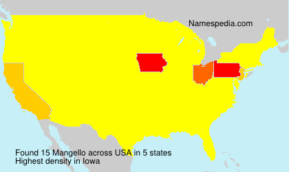 Surname Mangello in USA Surname Mangello in USA