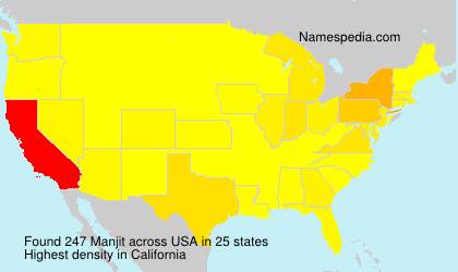 Surname Manjit in USA