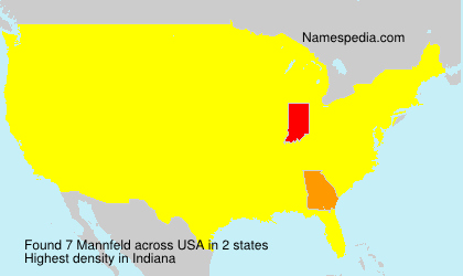 Surname Mannfeld in USA