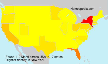 Surname Manti in USA