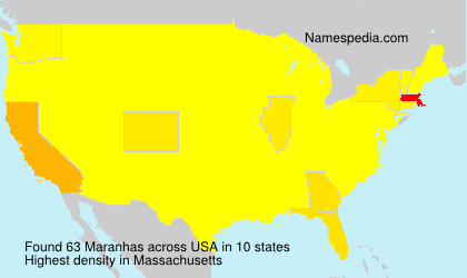 Surname Maranhas in USA