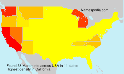 Surname Marantette in USA