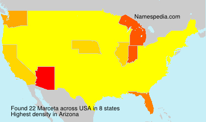 Surname Marceta in USA