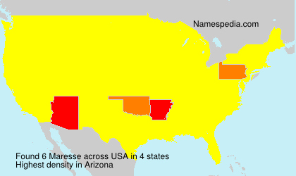 Surname Maresse in USA