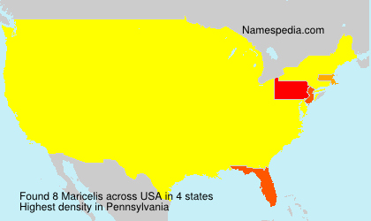 Surname Maricelis in USA Surname Maricelis in USA