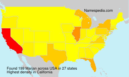 Surname Marjan in USA