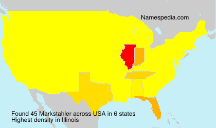 Surname Markstahler in USA