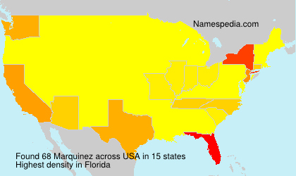Surname Marquinez in USA
