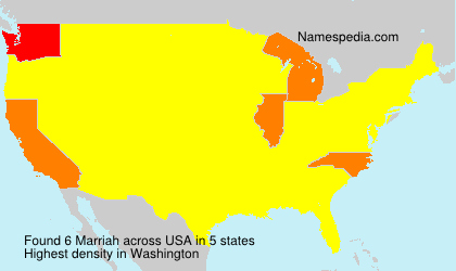 Surname Marriah in USA
