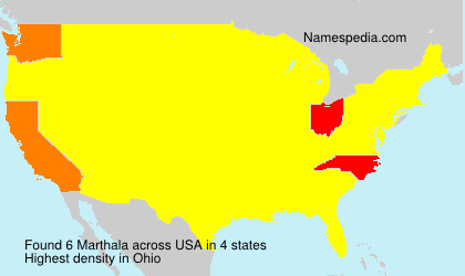 Surname Marthala in USA