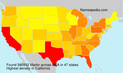 Surname Martin in USA