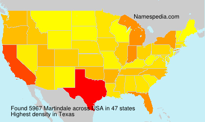 Surname Martindale in USA