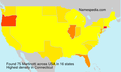 Surname Martinotti in USA