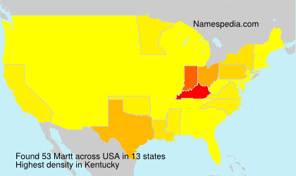 Surname Martt in USA Surname Martt in USA
