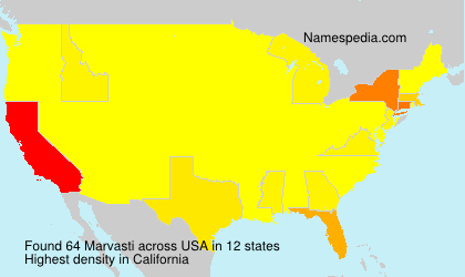 Surname Marvasti in USA