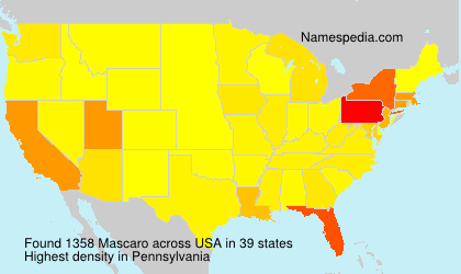 Surname Mascaro in USA