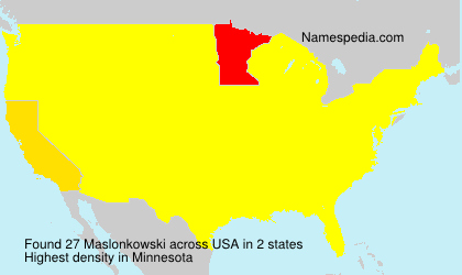 Surname Maslonkowski in USA