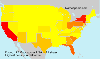 Surname Maur in USA