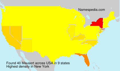 Surname Mausert in USA Surname Mausert in USA