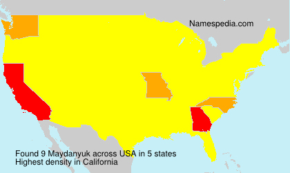 Surname Maydanyuk in USA