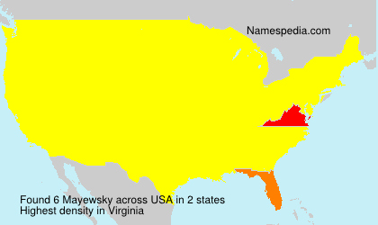 Surname Mayewsky in USA Surname Mayewsky in USA