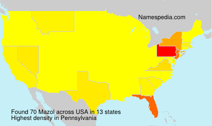 Surname Mazol in USA