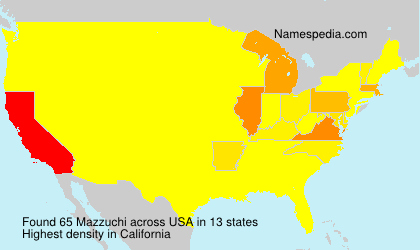 Surname Mazzuchi in USA Surname Mazzuchi in USA