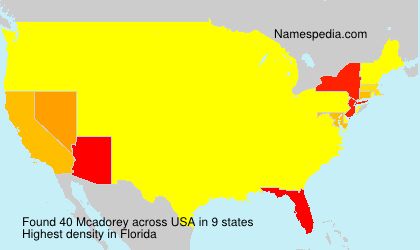 Surname Mcadorey in USA