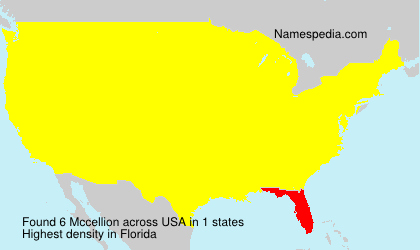 Surname Mccellion in USA Surname Mccellion in USA